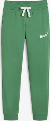 PUMA Tapered Broek in Groen: voorkant