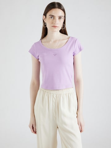 T-shirt 'TIME FOR' ROXY en violet : devant