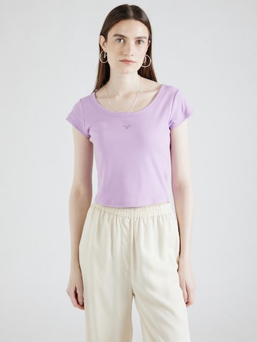 ROXY T-Shirt 'TIME FOR' in Lila: predná strana