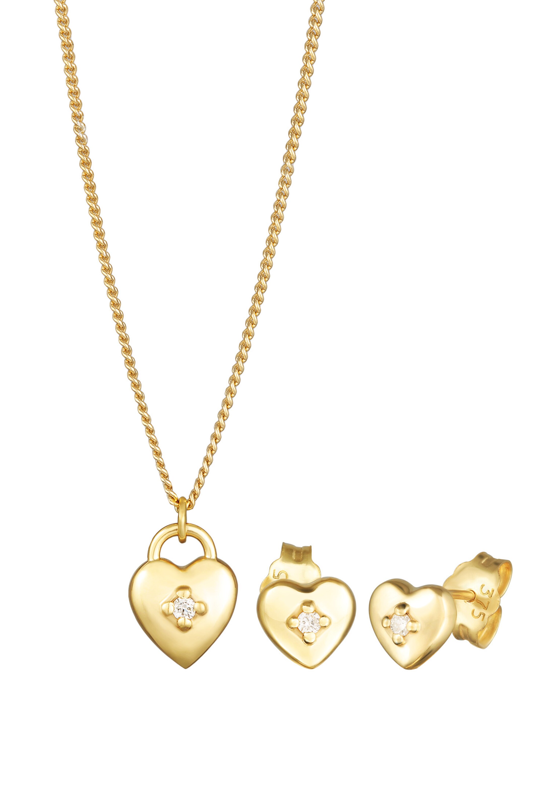 Elli DIAMONDS Schmuckset in Gold