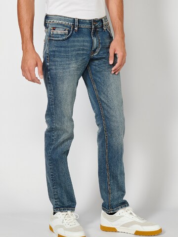 KOROSHI Regular Jeans in Blauw: voorkant