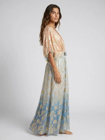 Miss June Šaty 'Caftan Long Pastel' – modrá