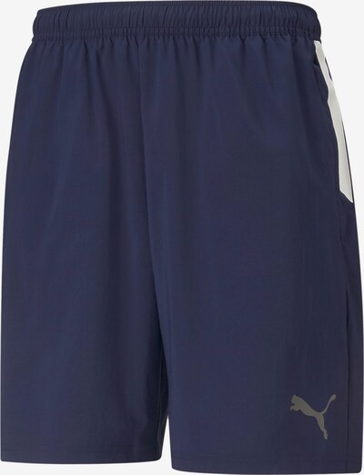 PUMA Sportbroek in de kleur Donkerblauw / Grijs / Wit, Productweergave