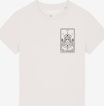 T-shirt 'Tarot The Empress' Watapparel en blanc : devant