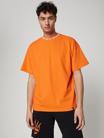 VIERVIER Tričko 'Beren' - oranžová