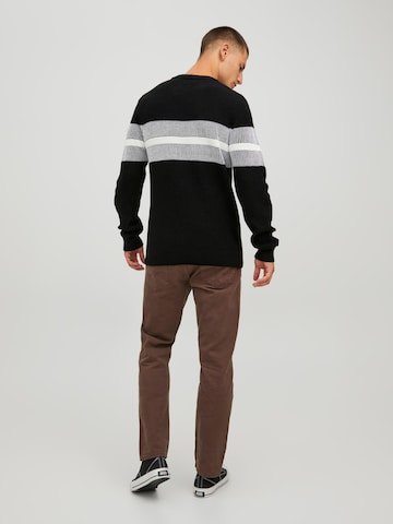 JACK & JONES Sweater 'KELVIN' in Black