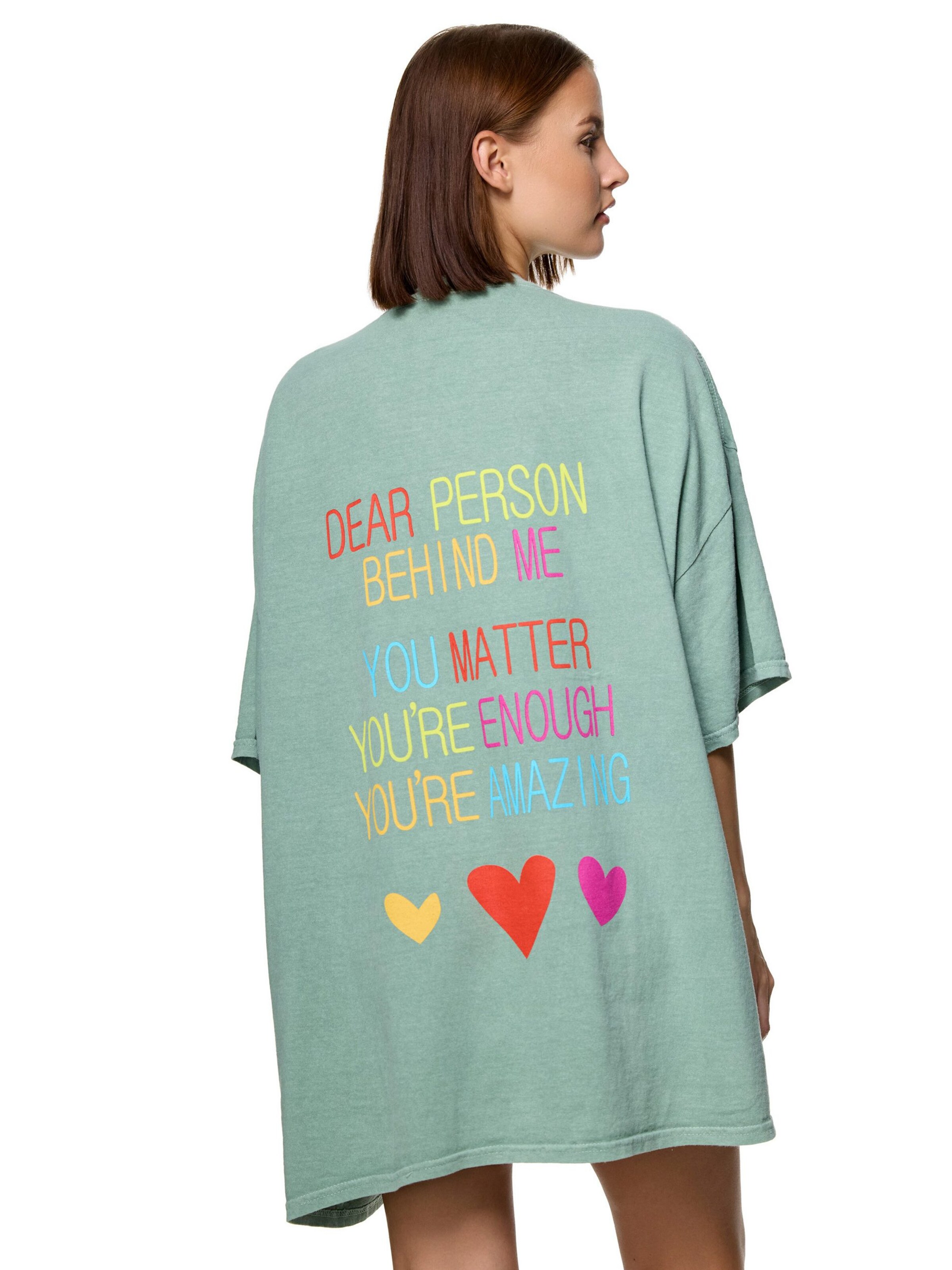 Worldclassca Oversizeshirt 'No Matter'‌‌‌‌‌‌‌‌ in Grün