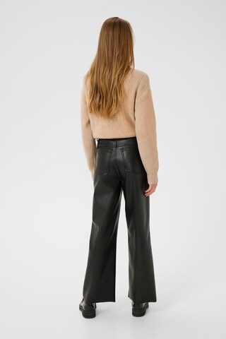 Kaffe Wide leg Broek 'Mikka' in Zwart