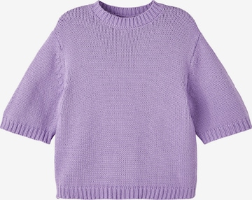 NAME IT Sweter 'Balao' w kolorze fioletowy: przód