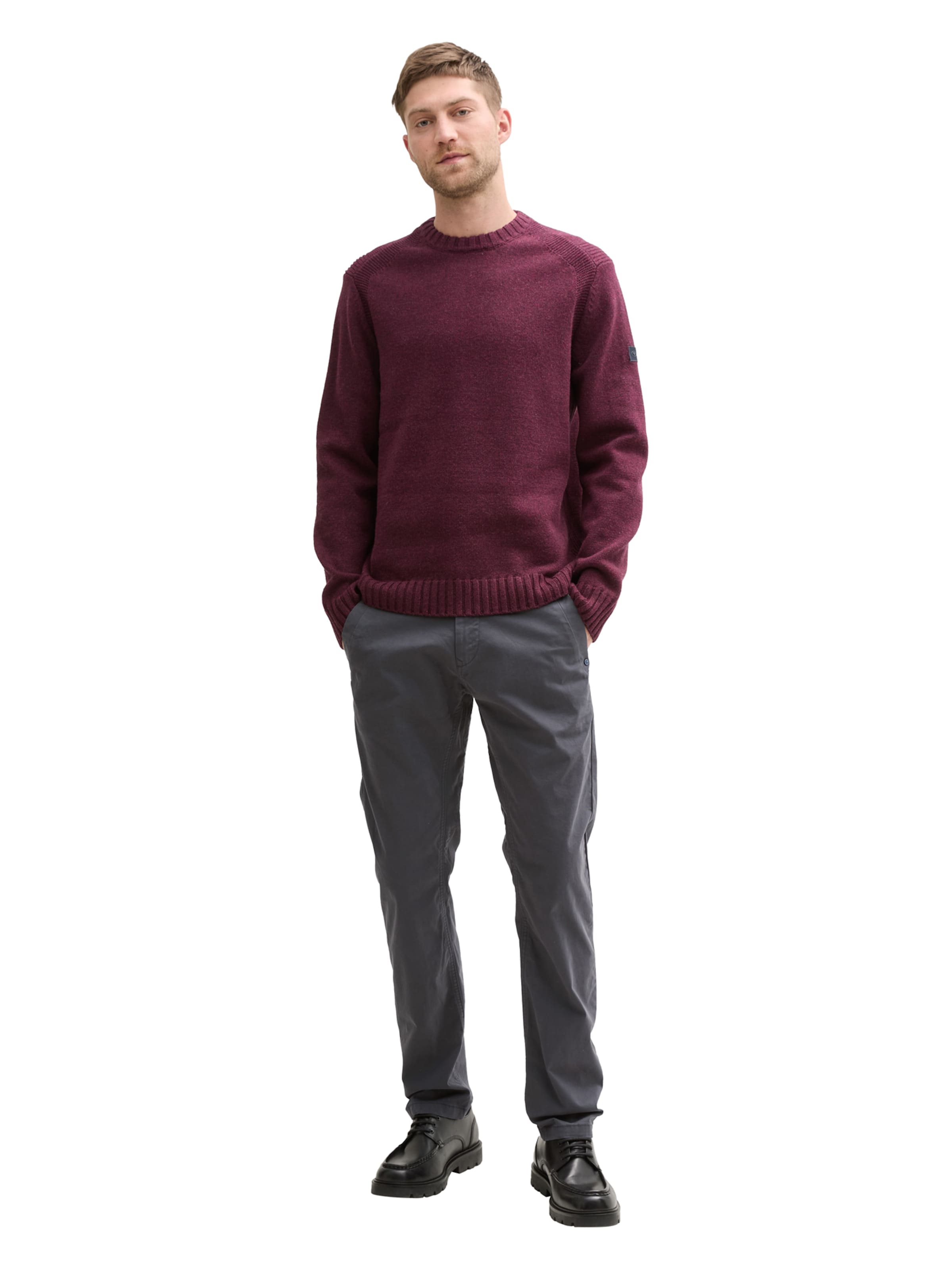 Regular Pantalon chino TOM TAILOR en gris