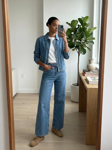 Everly Φθινοπωρινό και ανοιξιάτικο μπουφάν σε μπλε