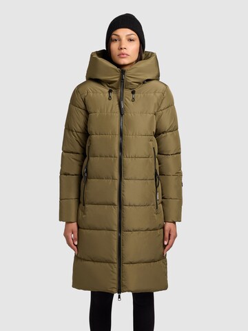 khujo Mantel 'Jilias5' in Grün: Vorderseite