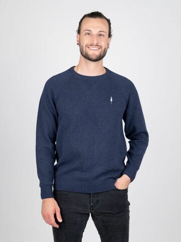 Pull-over 'TreePullover Cosy' NIKIN en bleu : devant