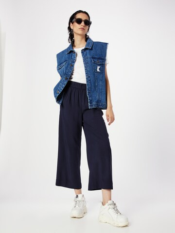 Wide Leg Pantalon s.Oliver en bleu