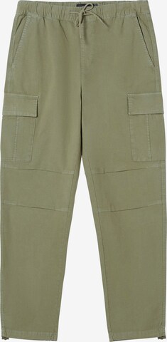 Loosefit Pantaloni cargo di Bershka in verde: frontale