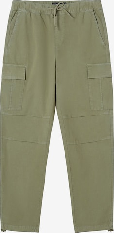 Loosefit Pantaloni cargo di Bershka in verde: frontale