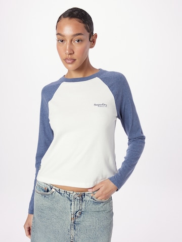 T-shirt 'Essential' Superdry en bleu : devant