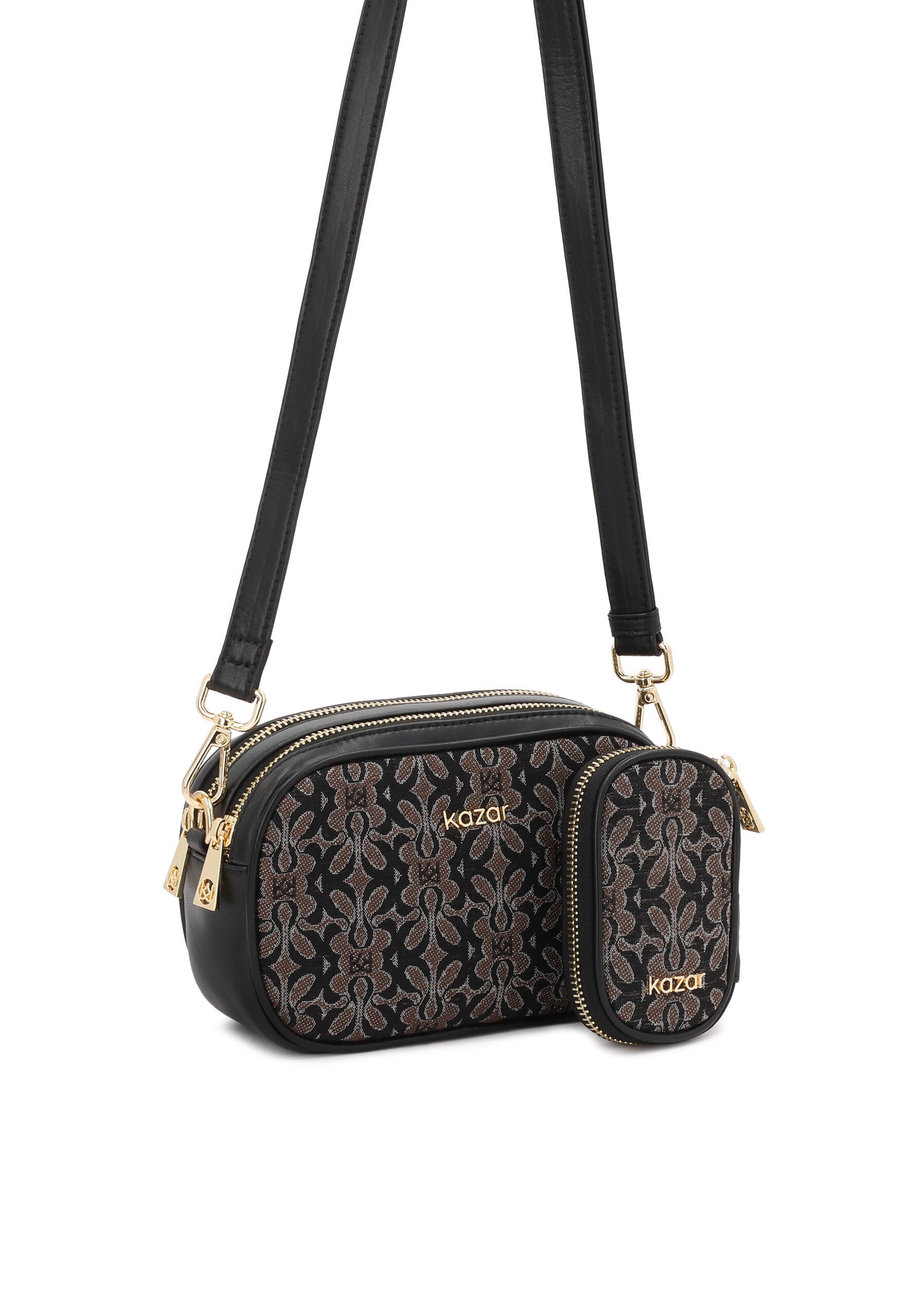 Kazar Skuldertaske i brun