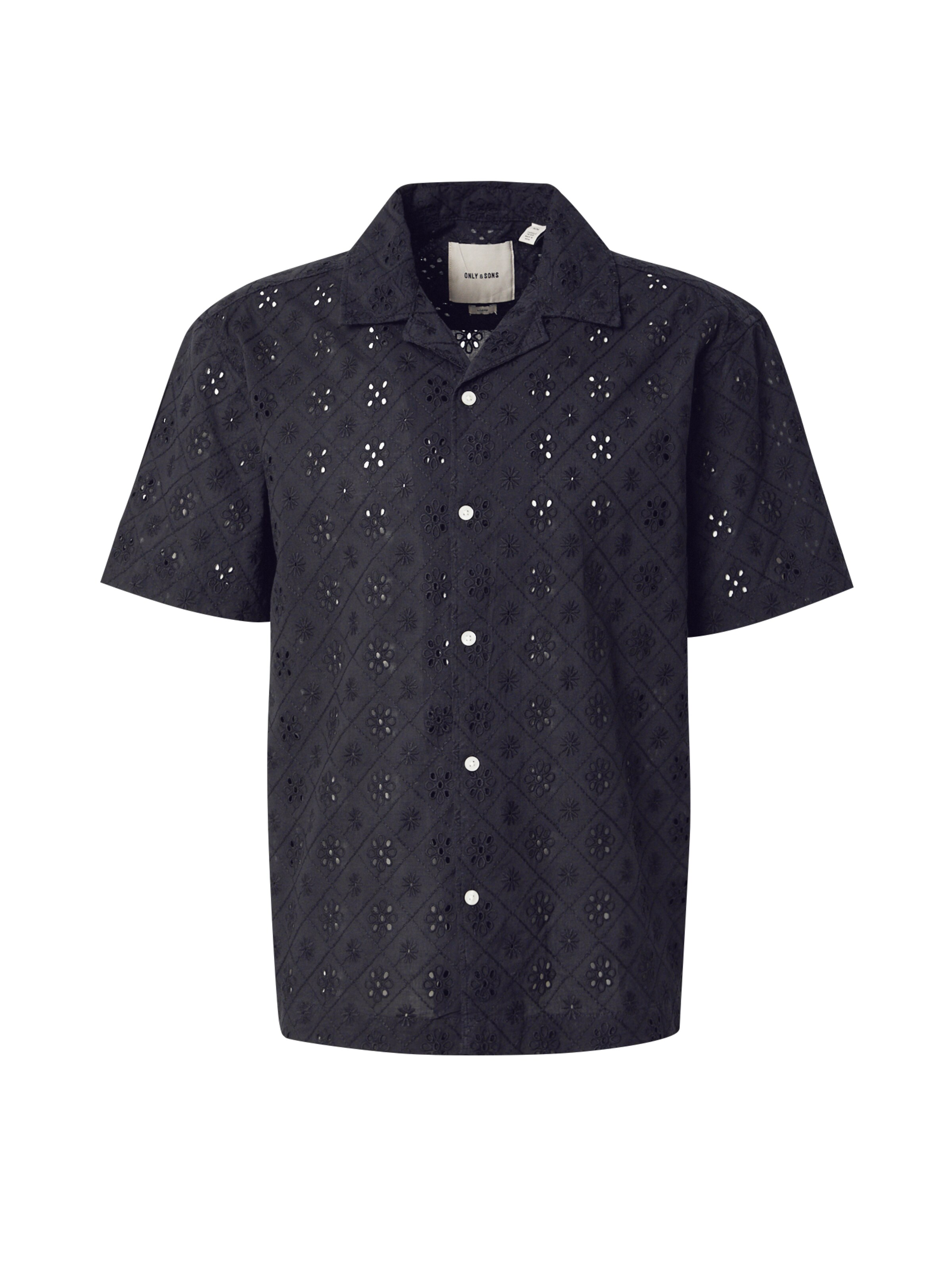 Only & Sons Comfort Fit Πουκάμισο 'ONSAron' σε μαύρο: μπροστά