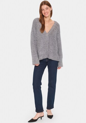 SAINT TROPEZ Strickjacke in Grau