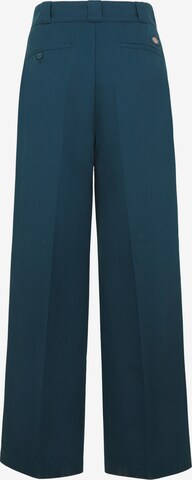 DICKIES Wide leg Trousers with creases 'GROVE HILL REC' in Blue