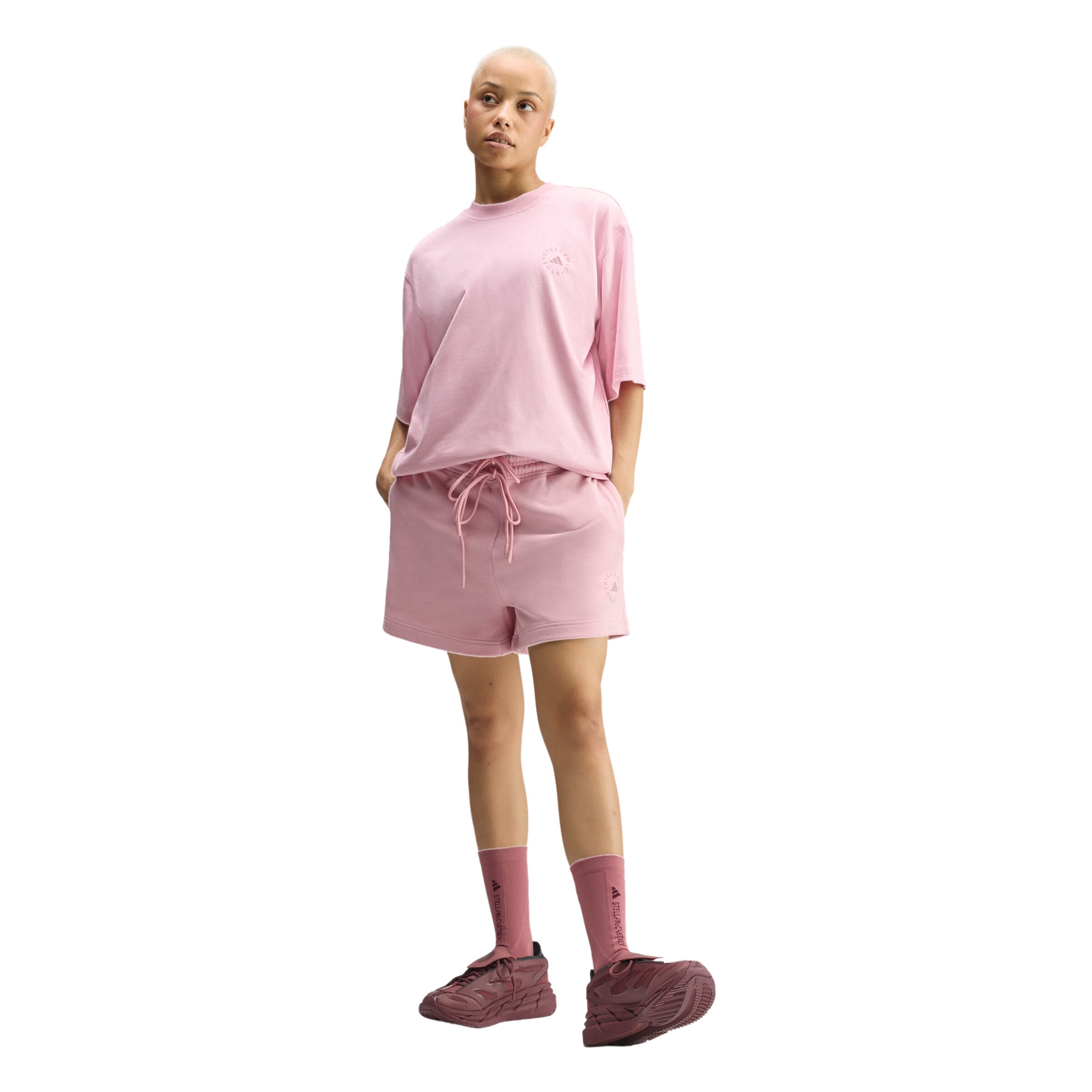 ADIDAS BY STELLA MCCARTNEY Функционална тениска в розово