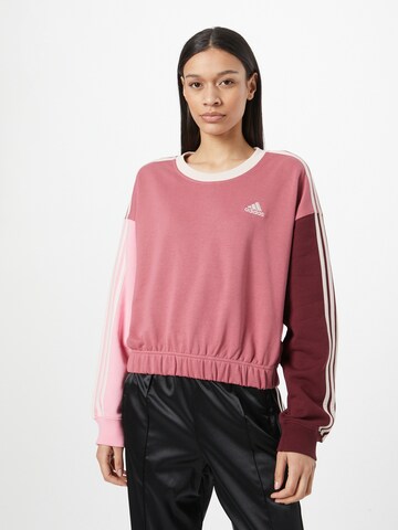 ADIDAS SPORTSWEARSportska sweater majica 'Essentials' - roza boja: prednji dio