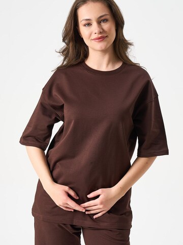 LOUIS LECLER Shirt 'Amelia' in Braun
