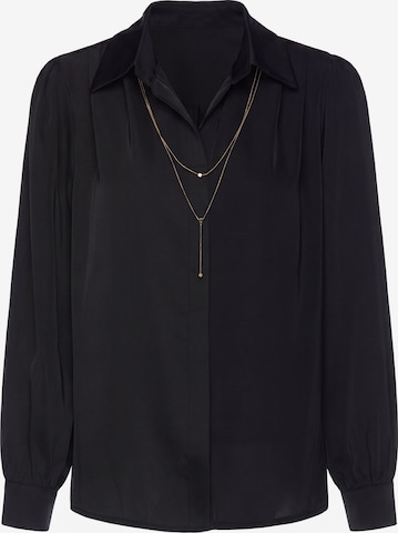 usha BLACK LABEL - Blusa en negro: frente