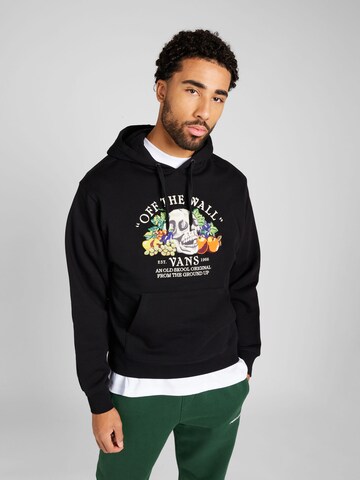 Sweat-shirt 'FROM THE GROUND UP' VANS en noir : devant