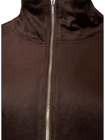 Zizzi Sweatjacke in Braun