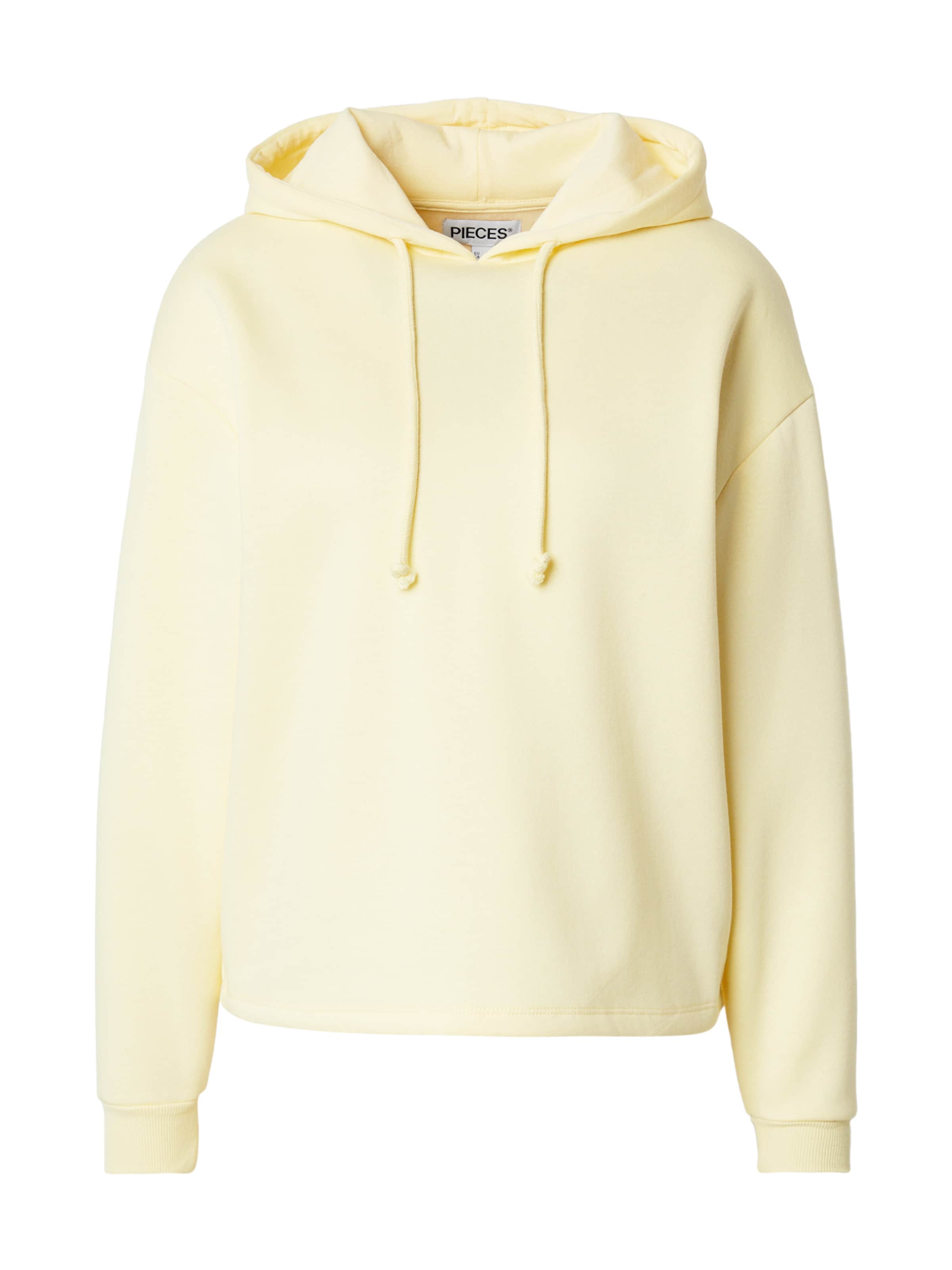 PIECES Mikina 'PCChilli' - Žltá: predná strana