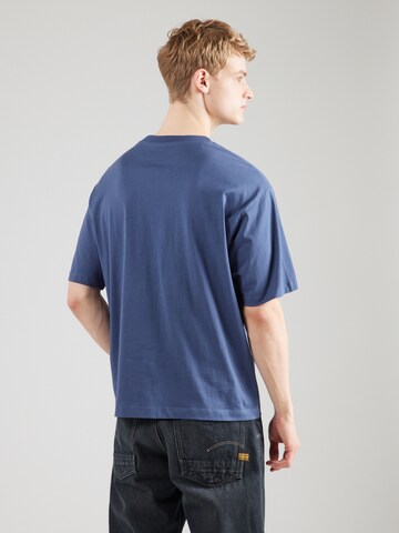 SELECTED T-Shirt 'SLHCOLMAN' in Blau: Rückseite