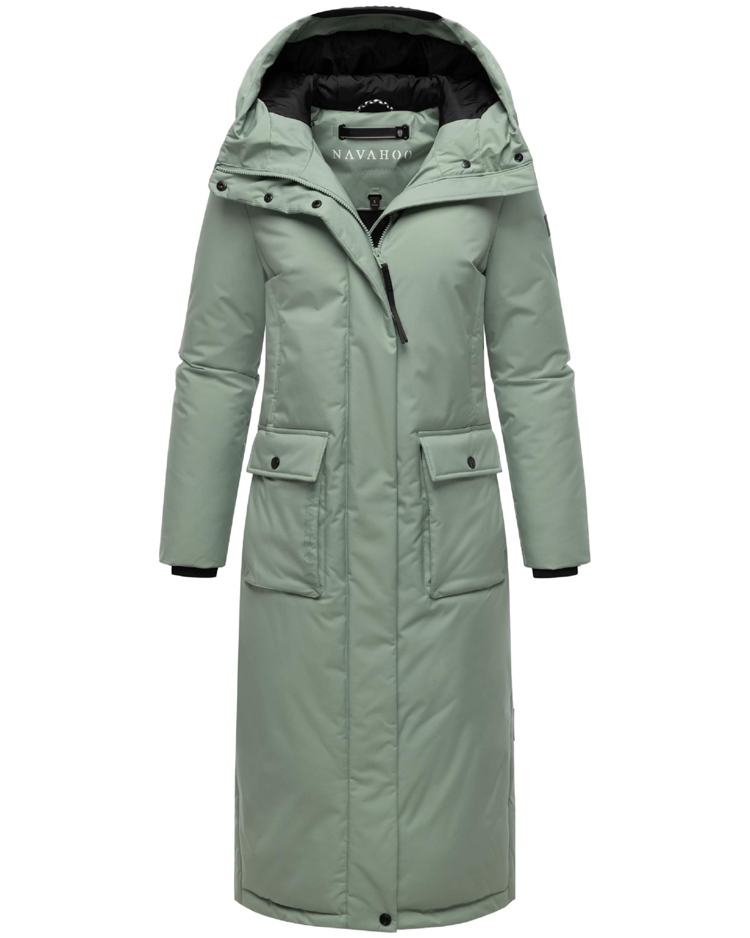 NAVAHOO Wintermantel &#x27;Wolkenfrost XIV&#x27; in Groen: voorkant