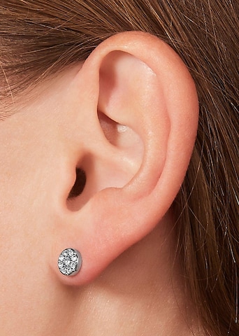 Boucles d'oreilles FOSSIL en argent : devant