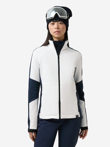 Bogner Fire + Ice Outdoorjacke in Weiß: Vorderseite