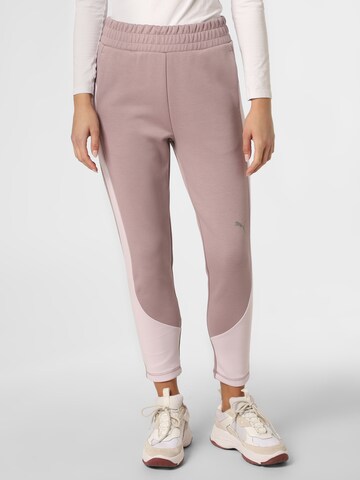 PUMA Regular Pants in Pink: front