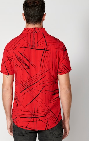 KOROSHI - Regular Fit Camisa em vermelho