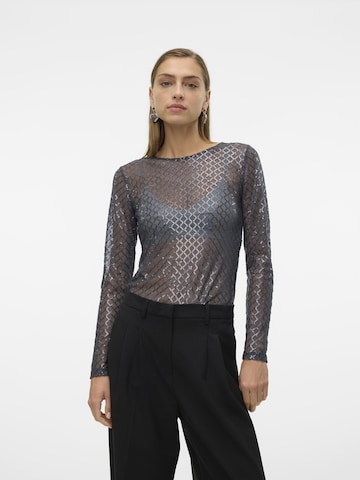 VERO MODA Top 'SAFINA' in Zilver: voorkant