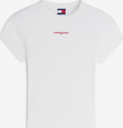 XXS dydžio Marškinėliai iš Tommy Jeans, spalva – raudona / balta, Prekių apžvalga