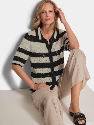 Goldner Gebreid vest in Zwart