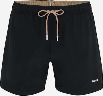 BOSS Badeshorts 'Tio' in Schwarz: predná strana