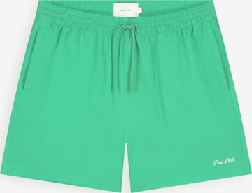Pure Path Zwemshorts in Groen: voorkant