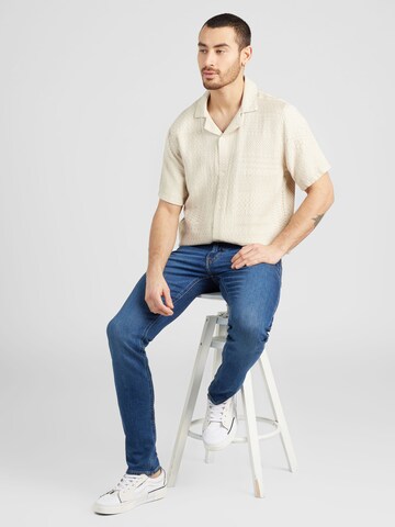 HOLLISTER Regular fit Button Up Shirt in Beige