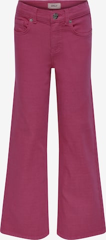 Wide Leg Pantalon 'JUICY-RAIN' KIDS ONLY en rose : devant