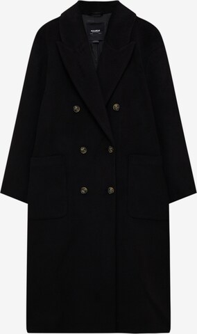 Pull&Bear Přechodný kabát – černá: přední strana