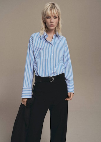 MANGO Regular Pants in Black