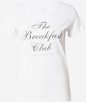 EINSTEIN & NEWTON قميص 'Breakfast Club' بلون أبيض: الأمام