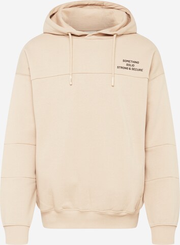 !Solid Sweatshirt in Beige: front