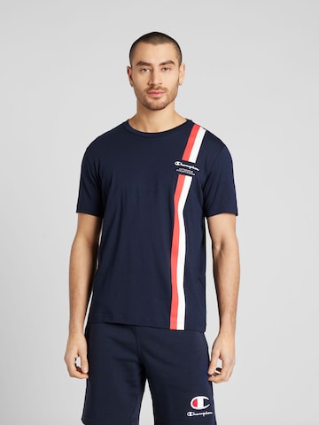 Champion Authentic Athletic Apparel Shirt in Blauw: voorkant